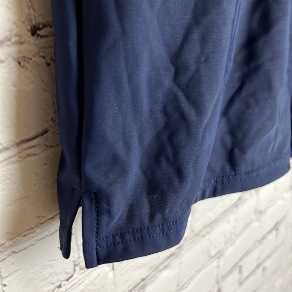 Geometric Patterned Tankini Top with Solid Navy Bottoms - Picture 10 of 15